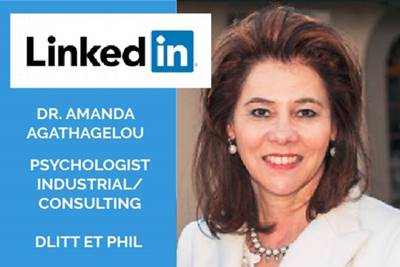 Dr. Amanda Agathagelou Linkedin Heavy Industry Pshycologist Africa